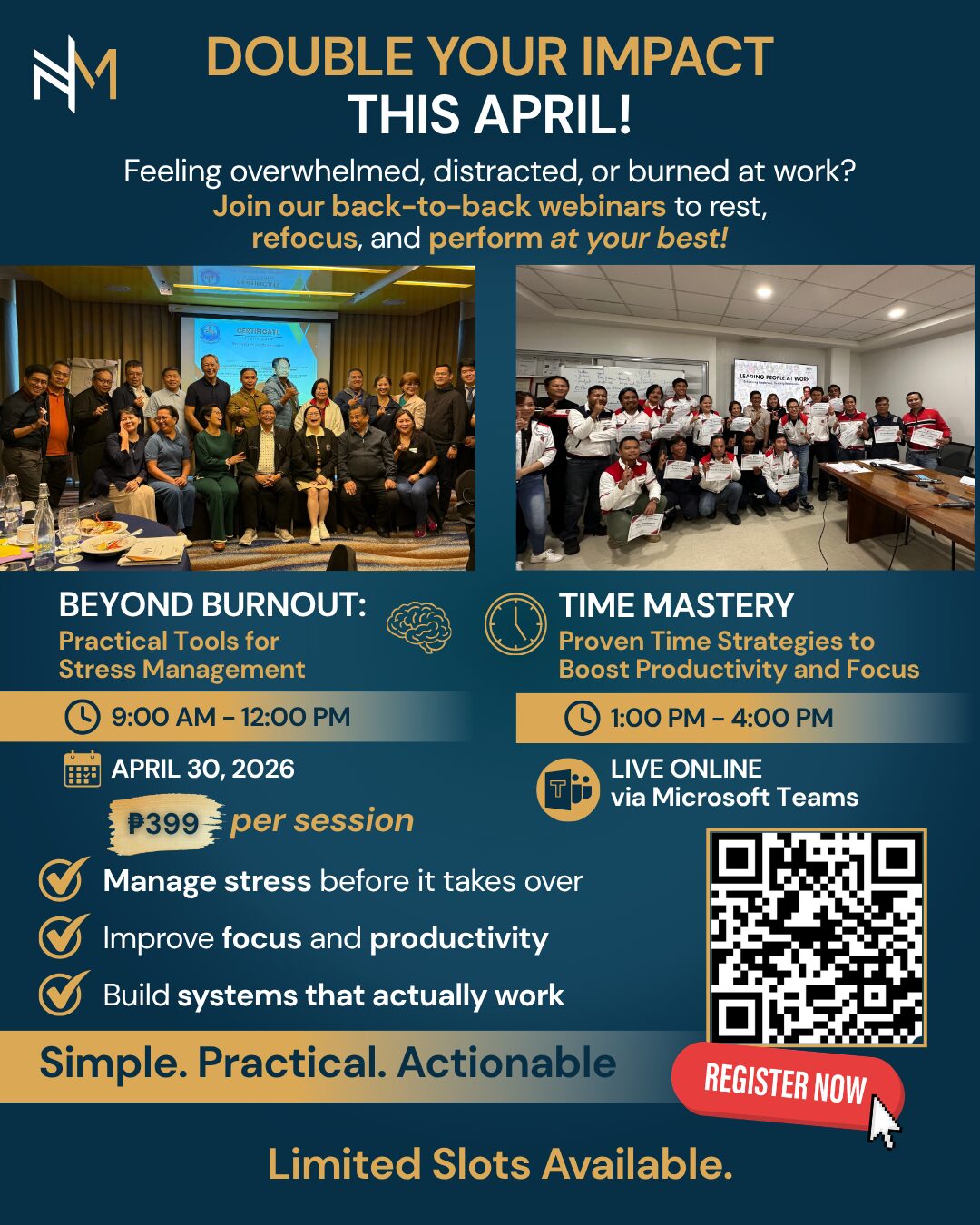 Stress Management and Time Mastery Webinar